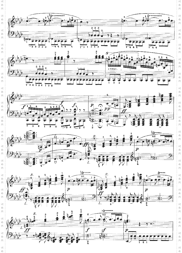 热情奏鸣曲-作品57号第二十三钢琴奏鸣曲
