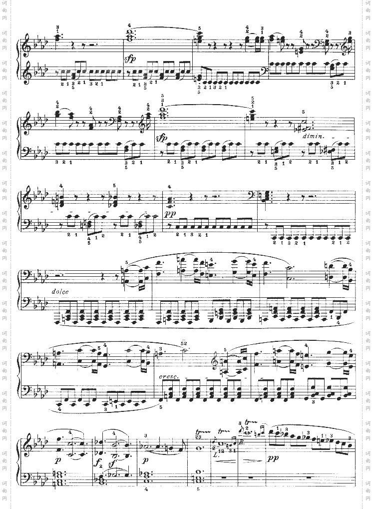 热情奏鸣曲-作品57号第二十三钢琴奏鸣曲