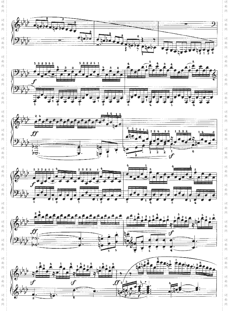 热情奏鸣曲-作品57号第二十三钢琴奏鸣曲