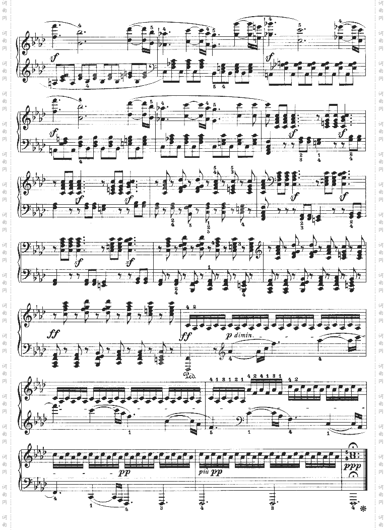 热情奏鸣曲-作品57号第二十三钢琴奏鸣曲