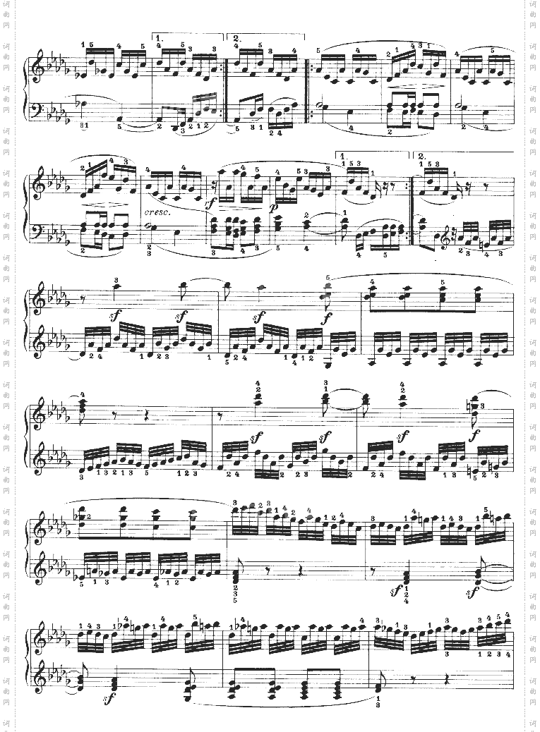 热情奏鸣曲-作品57号第二十三钢琴奏鸣曲