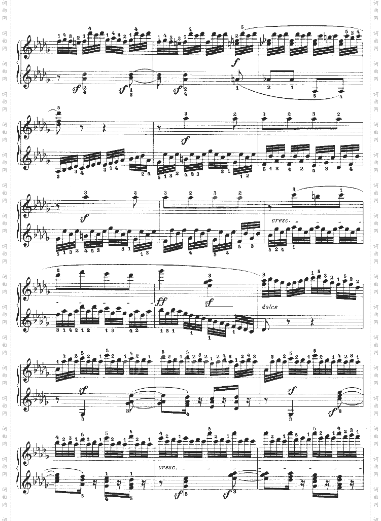 热情奏鸣曲-作品57号第二十三钢琴奏鸣曲