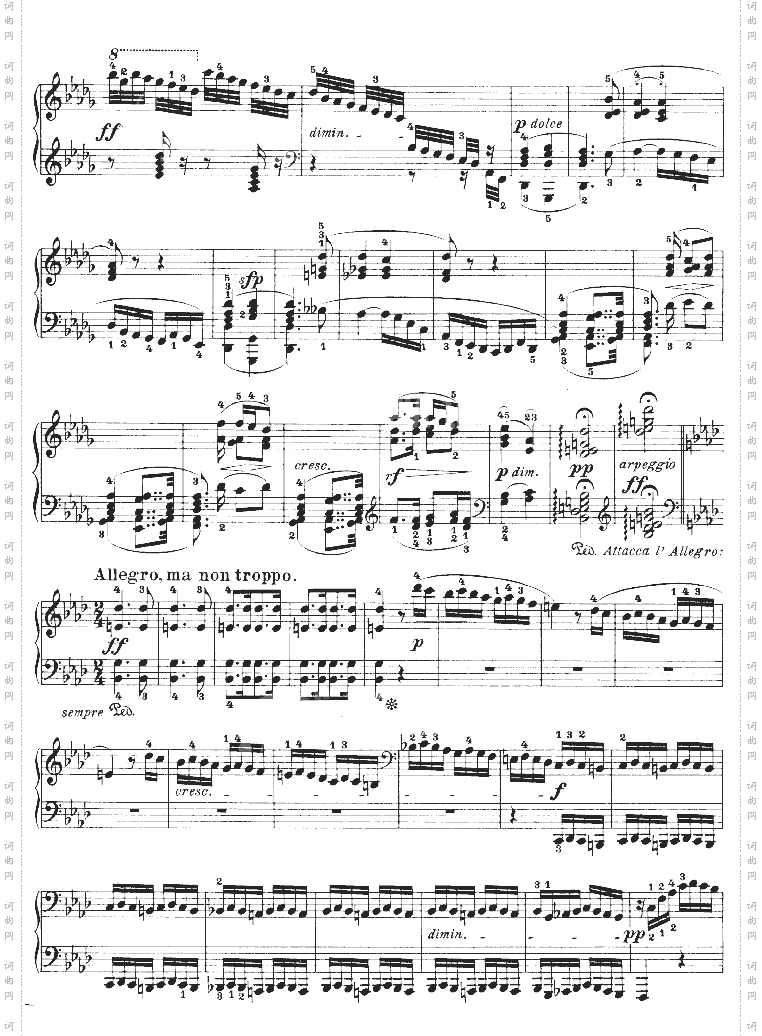 热情奏鸣曲-作品57号第二十三钢琴奏鸣曲