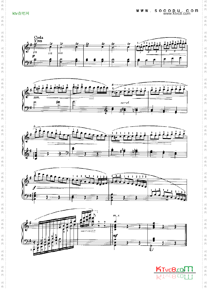 古风小步舞曲键盘类钢琴