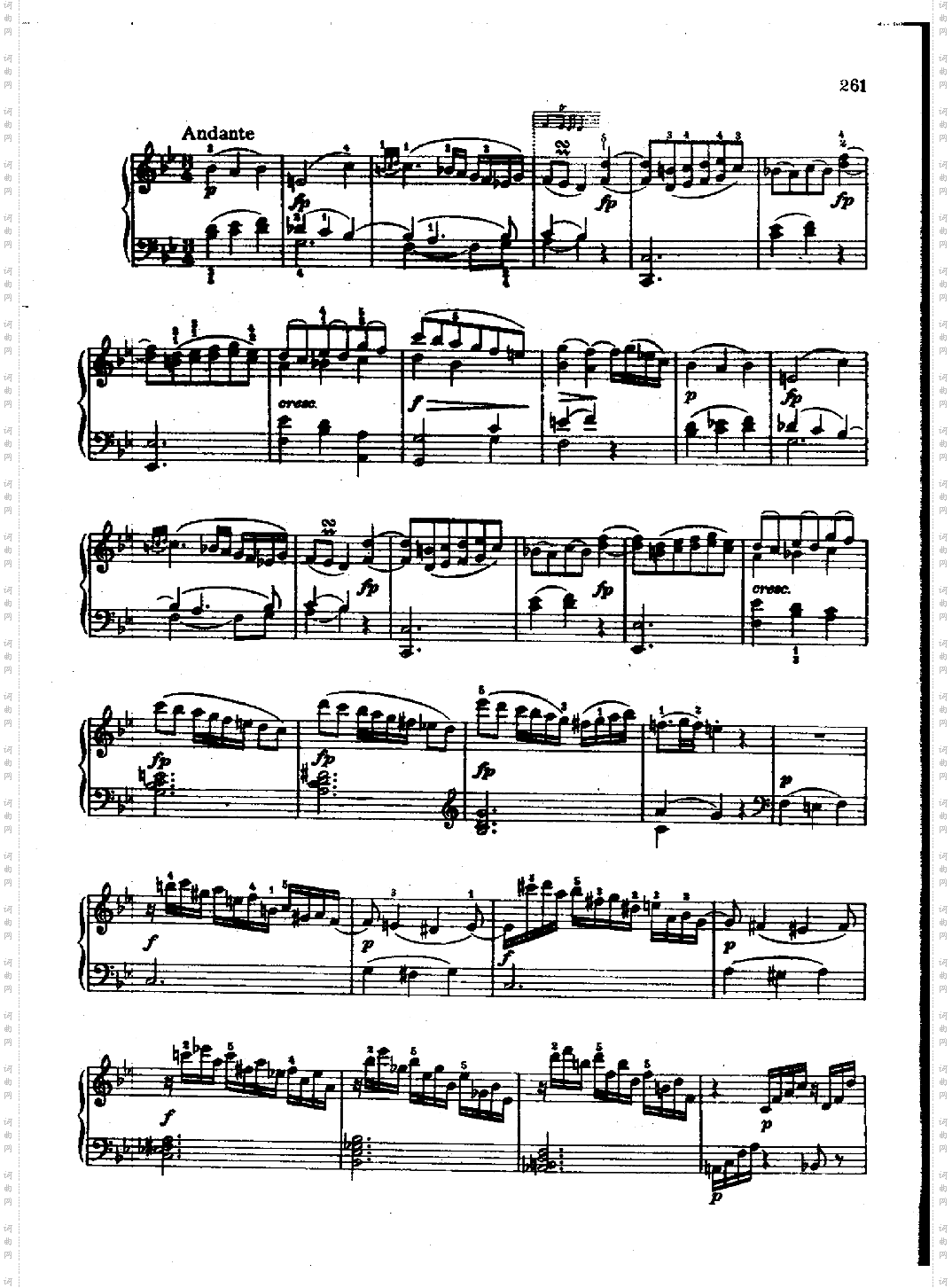 奏鸣曲Nr.533键盘类钢琴