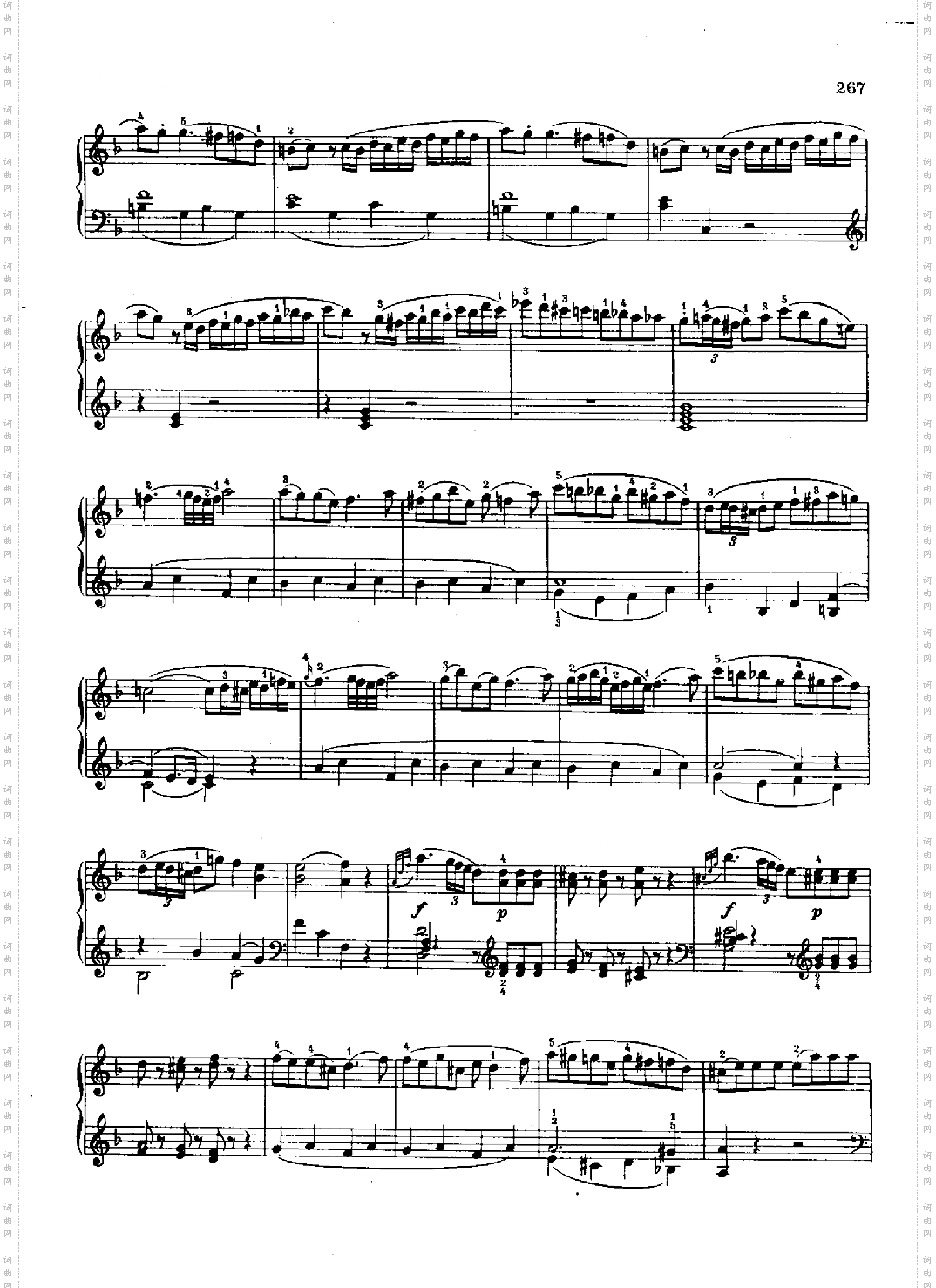 奏鸣曲Nr.533键盘类钢琴