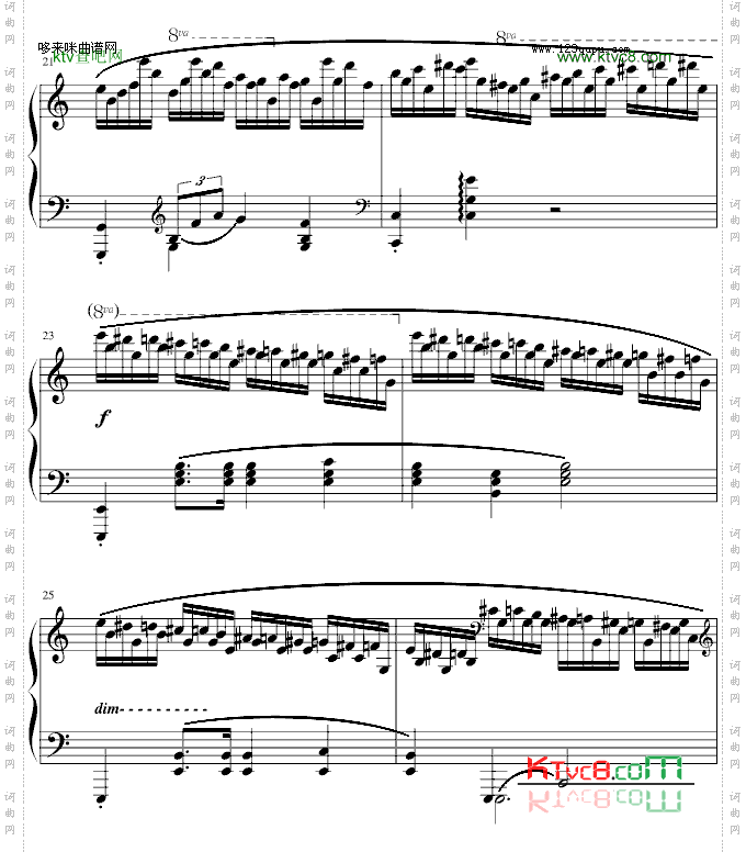 练习曲Op.25No.11-肖邦