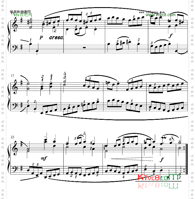 巴赫初步IINo.23Gavotte-巴赫
