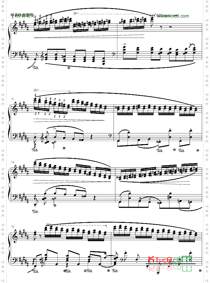 肖邦三度练习曲op.25no.6-肖邦