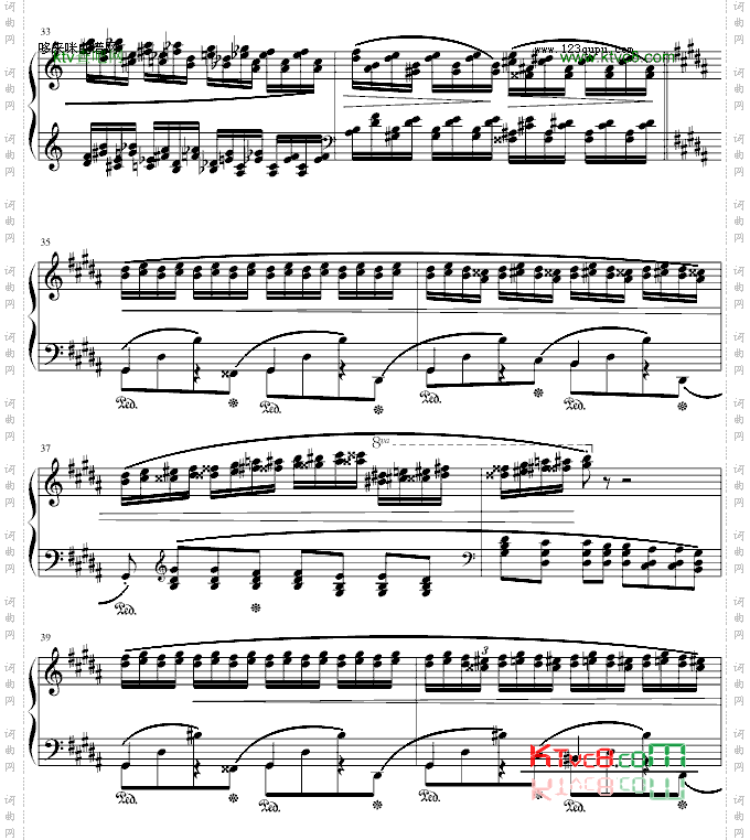 肖邦三度练习曲op.25no.6-肖邦