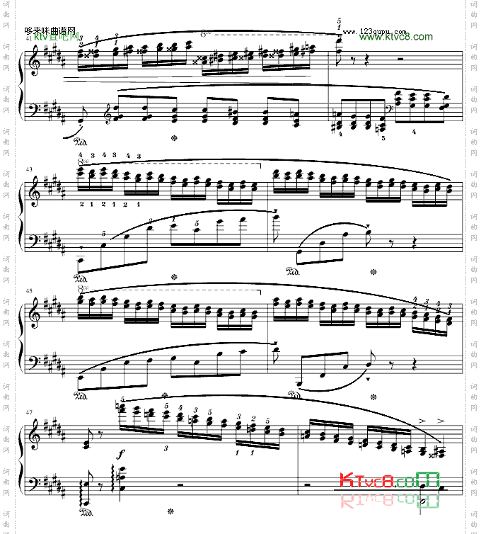 肖邦三度练习曲op.25no.6-肖邦