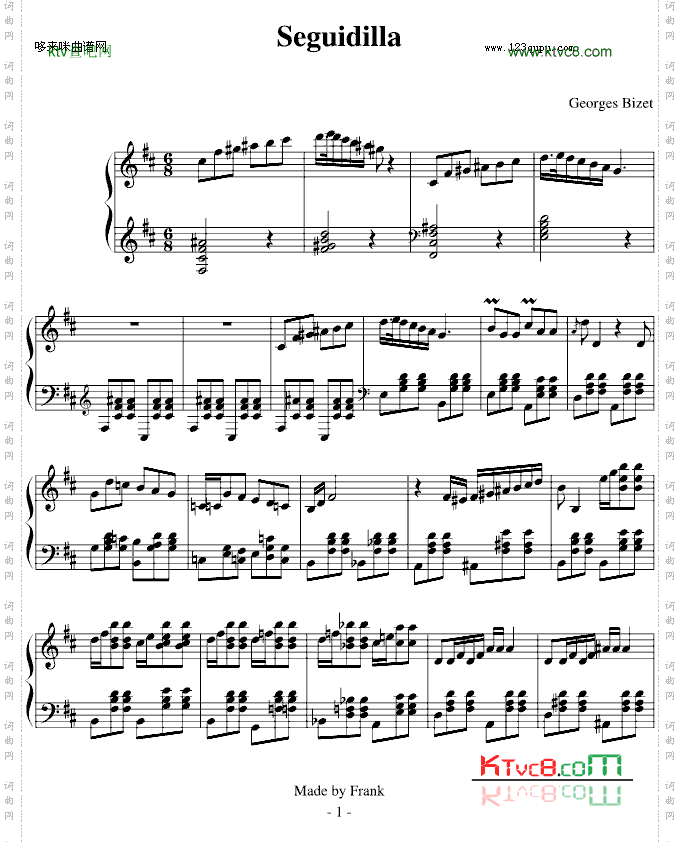 卡门-塞桂第拉舞曲-比才