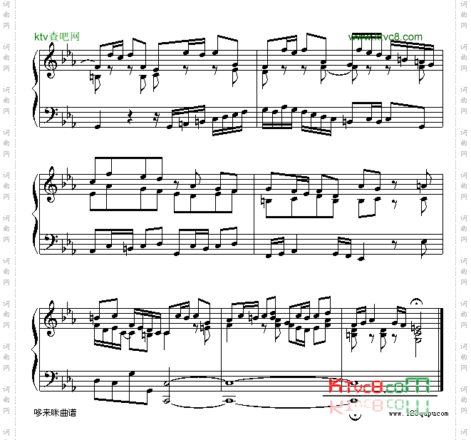 c小调赋格-巴赫