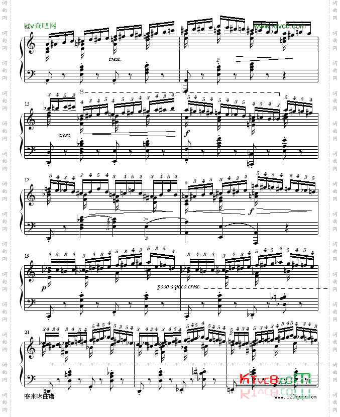 练习曲OP10No2-肖邦