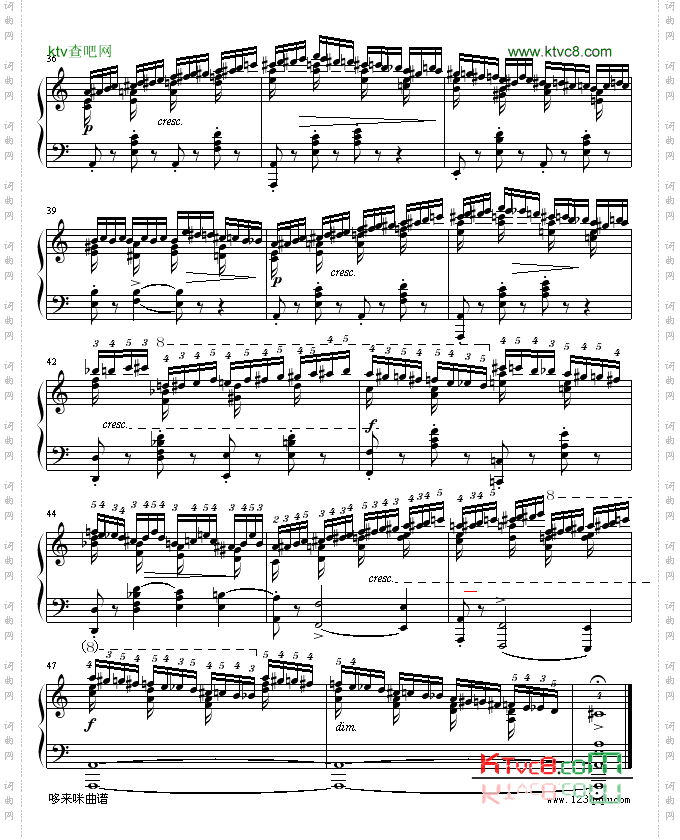 练习曲OP10No2-肖邦