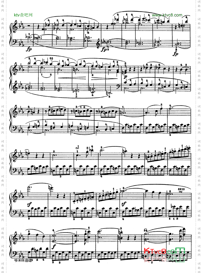 C小调第五钢琴奏鸣曲-Op.10—1-贝多芬