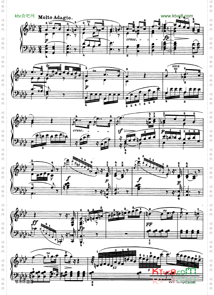 C小调第五钢琴奏鸣曲-Op.10—1-贝多芬