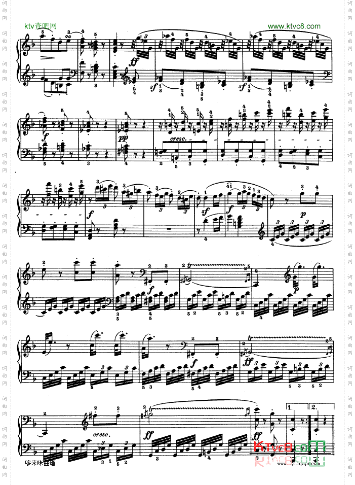 F大调第六钢琴奏鸣曲-Op.10—2-贝多芬