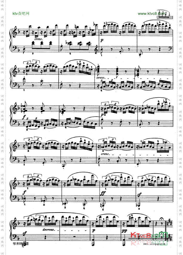 F大调第六钢琴奏鸣曲-Op.10—2-贝多芬