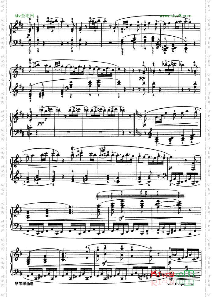 F大调第六钢琴奏鸣曲-Op.10—2-贝多芬