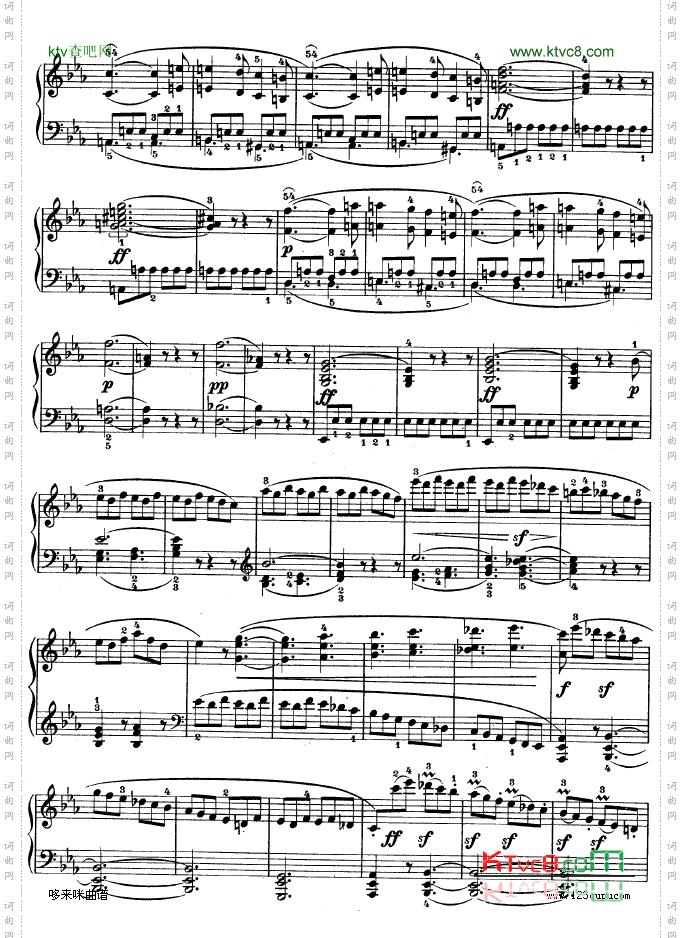 降E大调第四钢琴奏鸣曲-Op.7-贝多芬