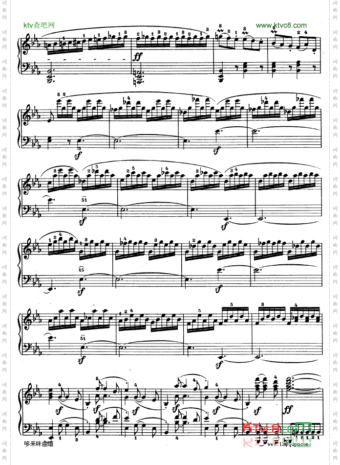 降E大调第四钢琴奏鸣曲-Op.7-贝多芬