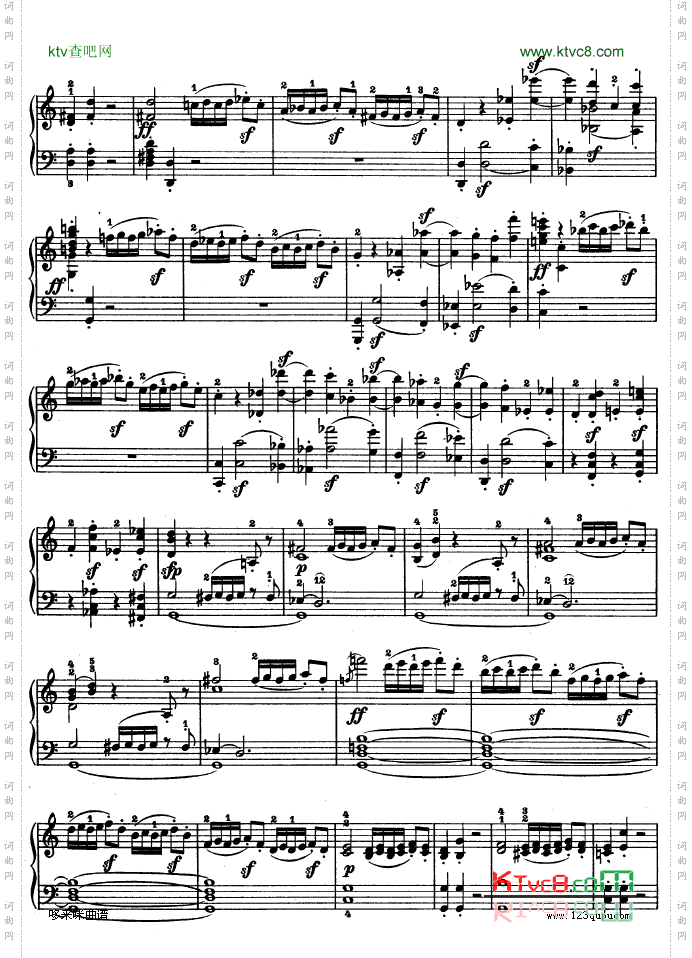 第三钢琴奏鸣曲-Op.2No.3-贝多芬