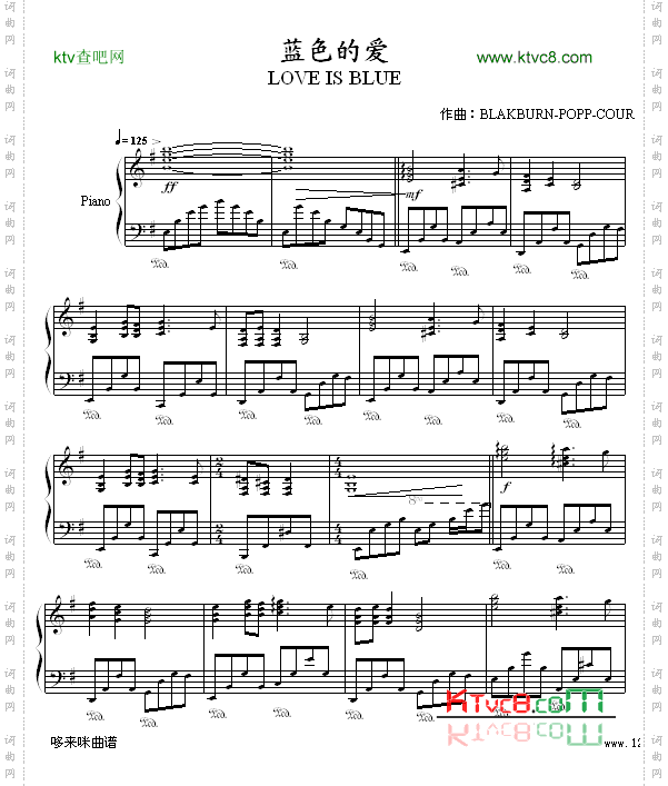 蓝色的爱-dtsrichard版-克莱德曼