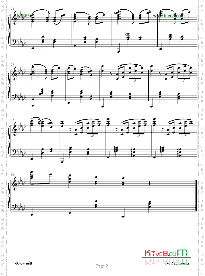 降A大调圆舞曲-勃拉姆斯