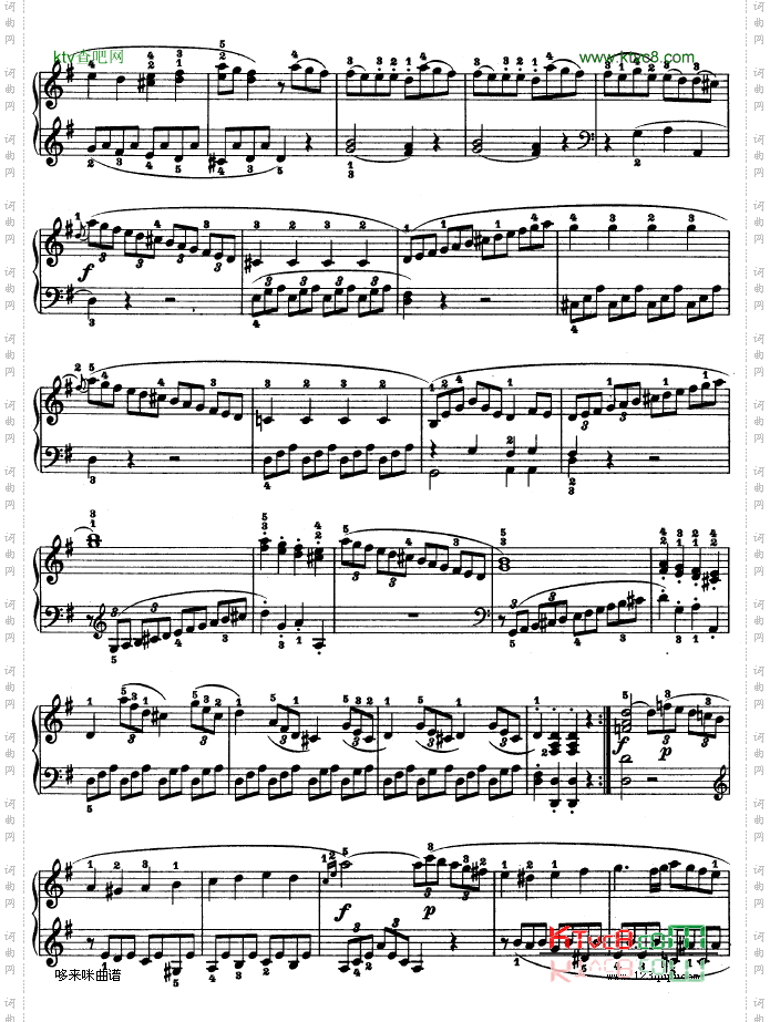 第二十钢琴奏鸣曲-Op.49No.2-贝多芬