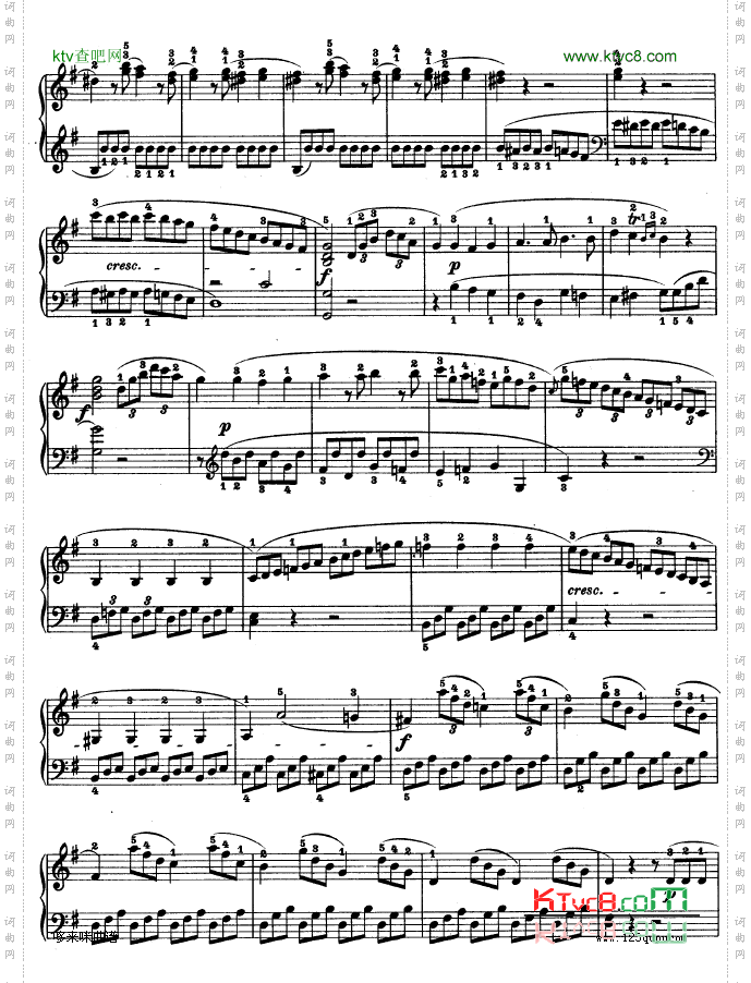 第二十钢琴奏鸣曲-Op.49No.2-贝多芬