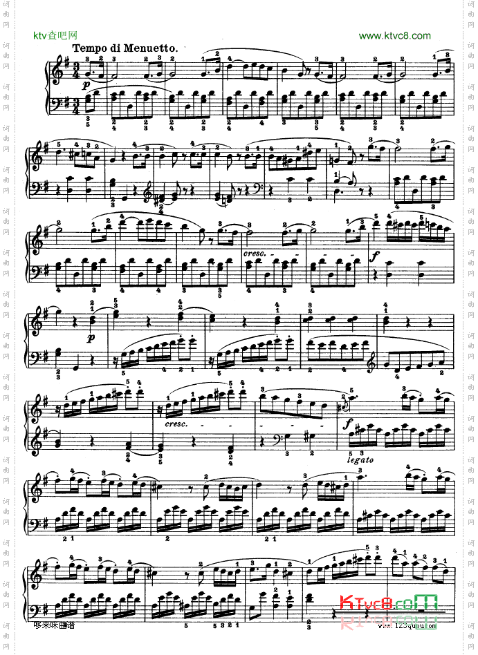 第二十钢琴奏鸣曲-Op.49No.2-贝多芬