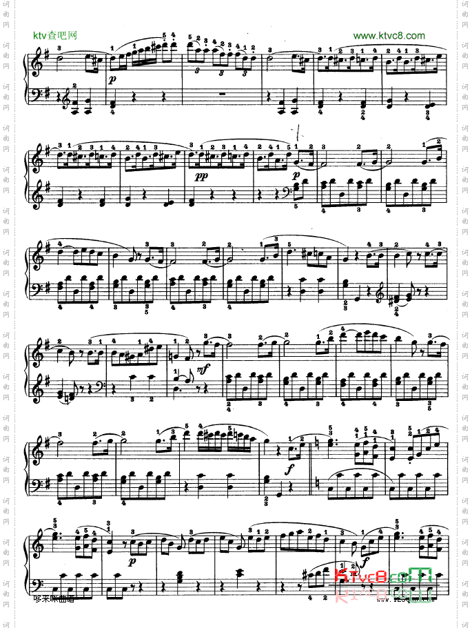第二十钢琴奏鸣曲-Op.49No.2-贝多芬
