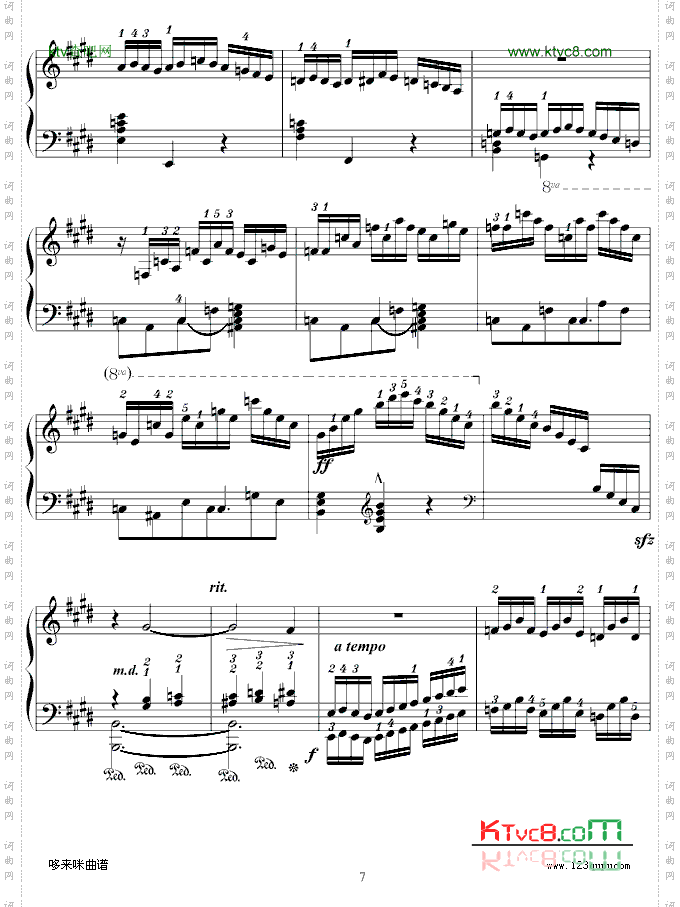 练习曲Op.72No.1-莫什科夫斯基