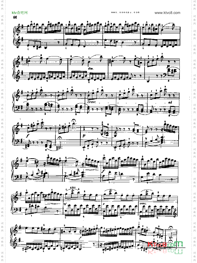 奏鸣曲八1778年出版键盘类钢琴