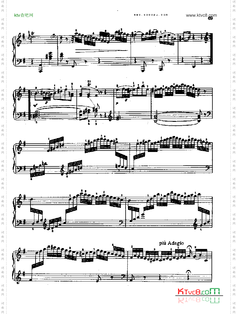 奏鸣曲八1778年出版键盘类钢琴