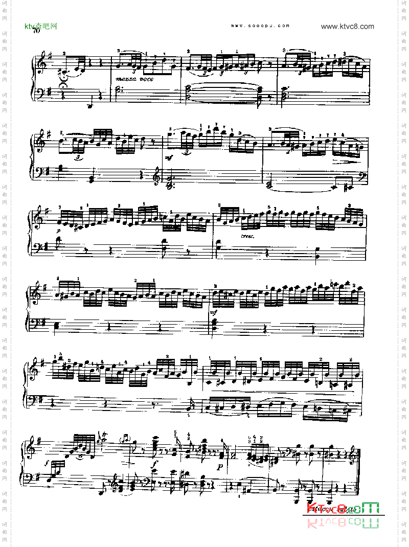 奏鸣曲八1778年出版键盘类钢琴