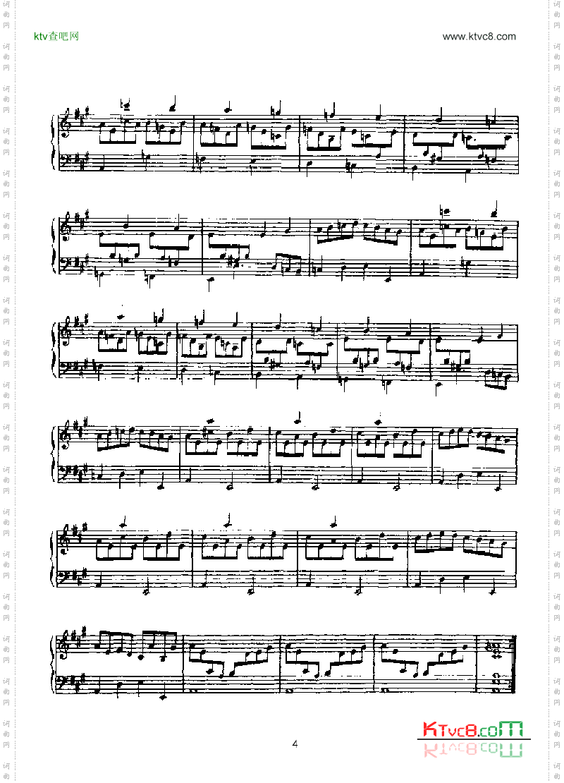二十首经典奏鸣曲第十首键盘类钢琴
