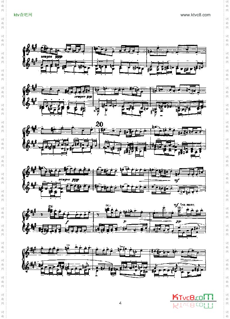 赋格四手联弹键盘类钢琴