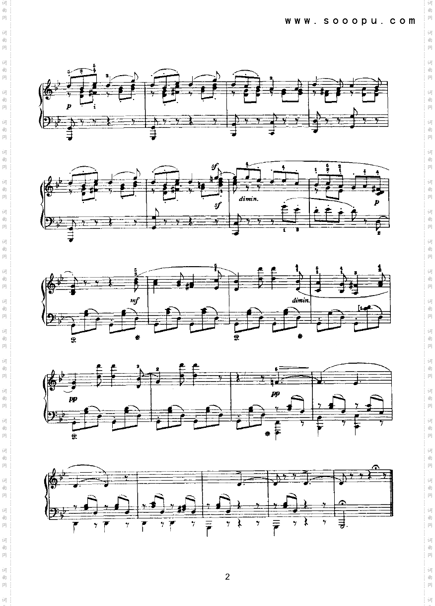 威尼斯船歌键盘类钢琴