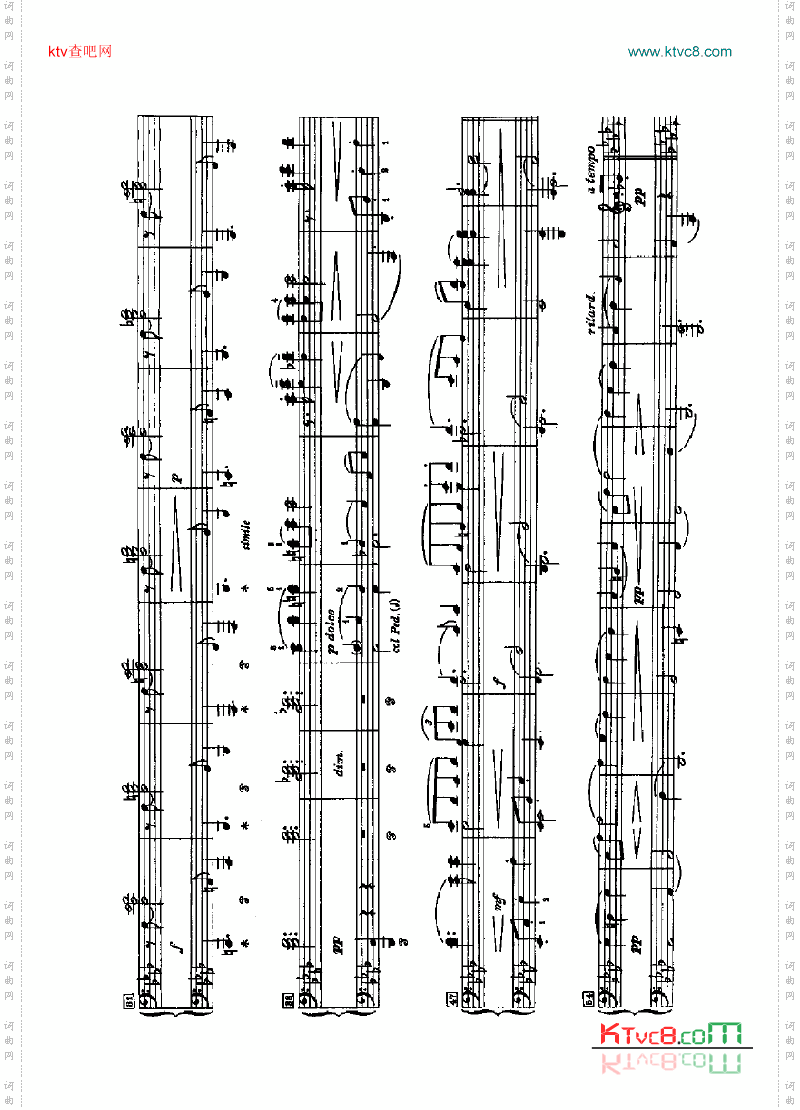 斯拉夫舞曲四手联弹键盘类钢琴