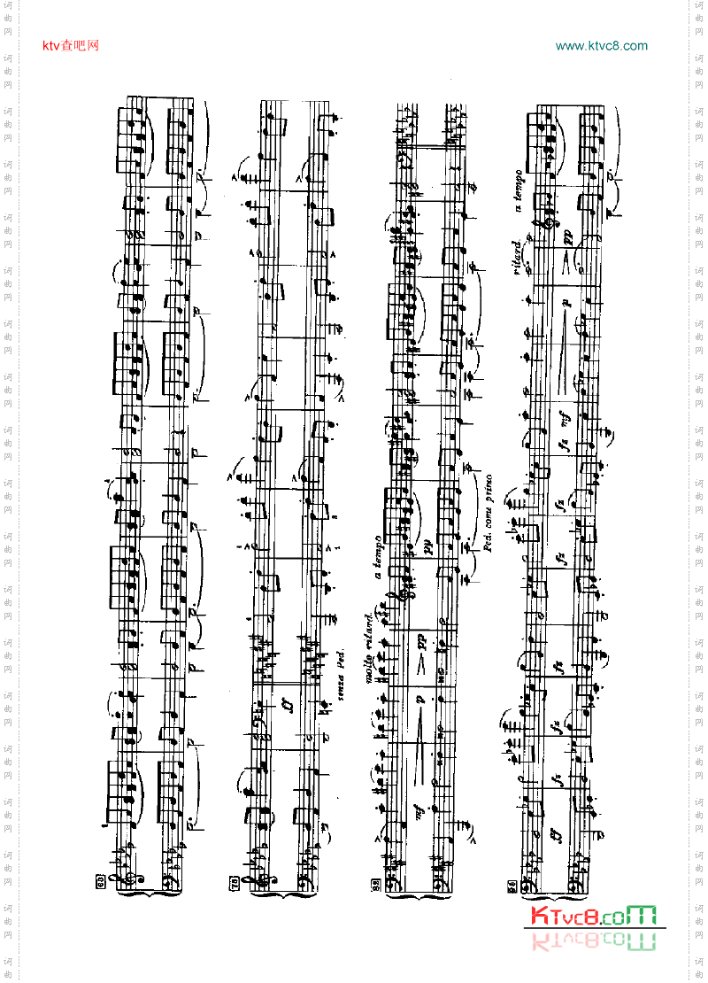 斯拉夫舞曲四手联弹键盘类钢琴