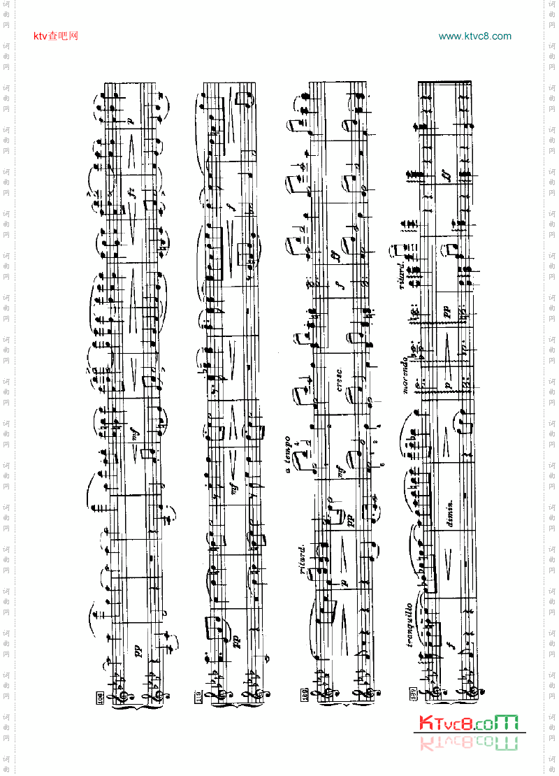 斯拉夫舞曲四手联弹键盘类钢琴