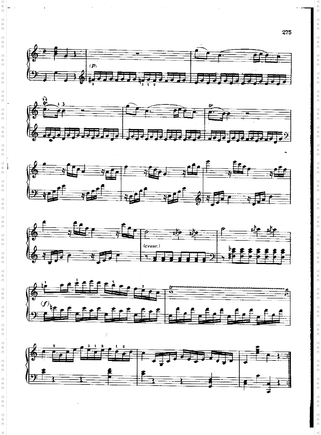 简易奏鸣曲Nr.545键盘类钢琴