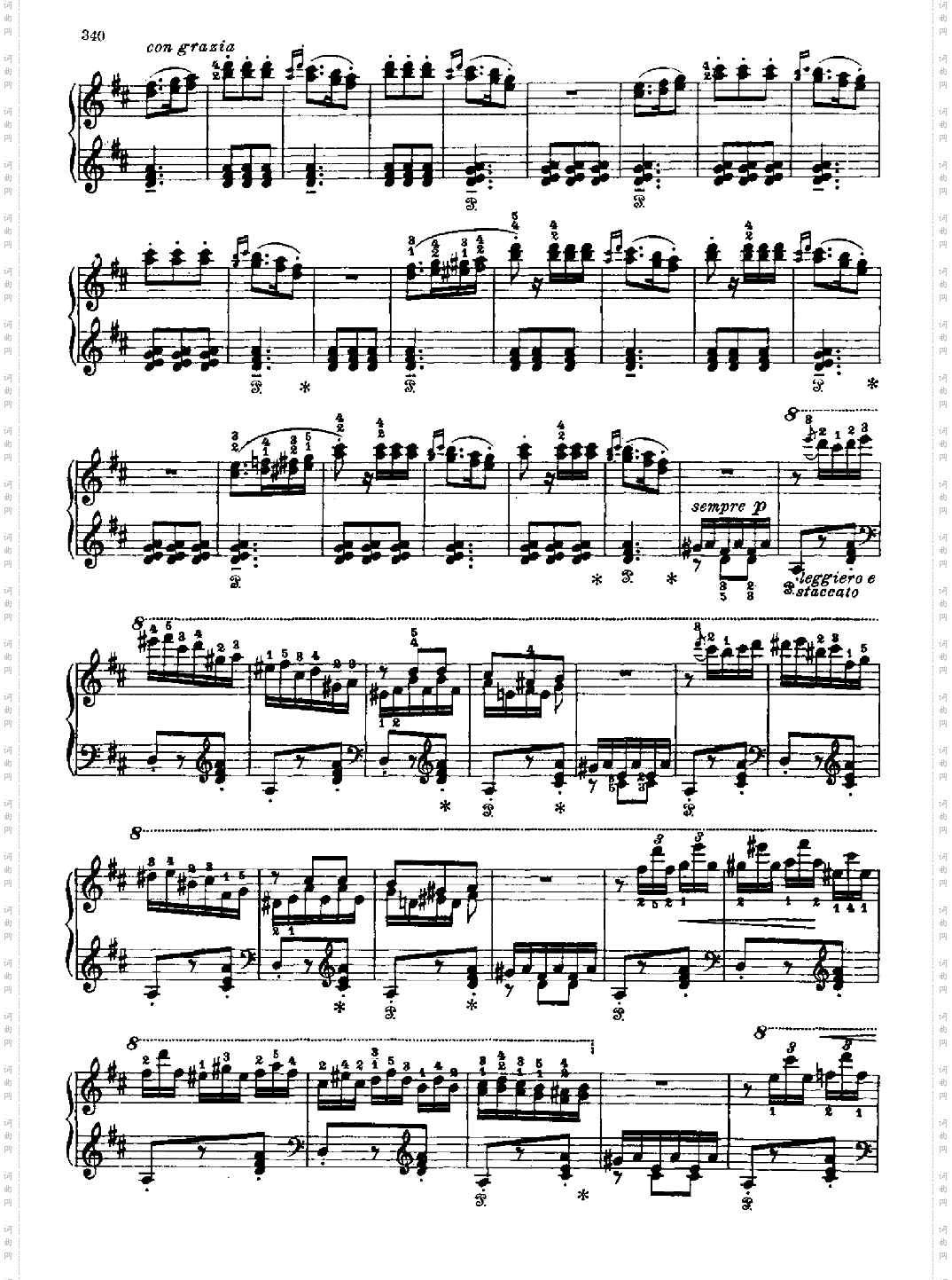 西班牙狂想曲键盘类钢琴