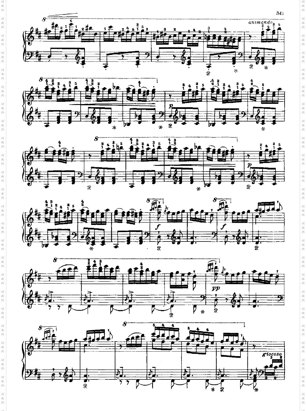 西班牙狂想曲键盘类钢琴
