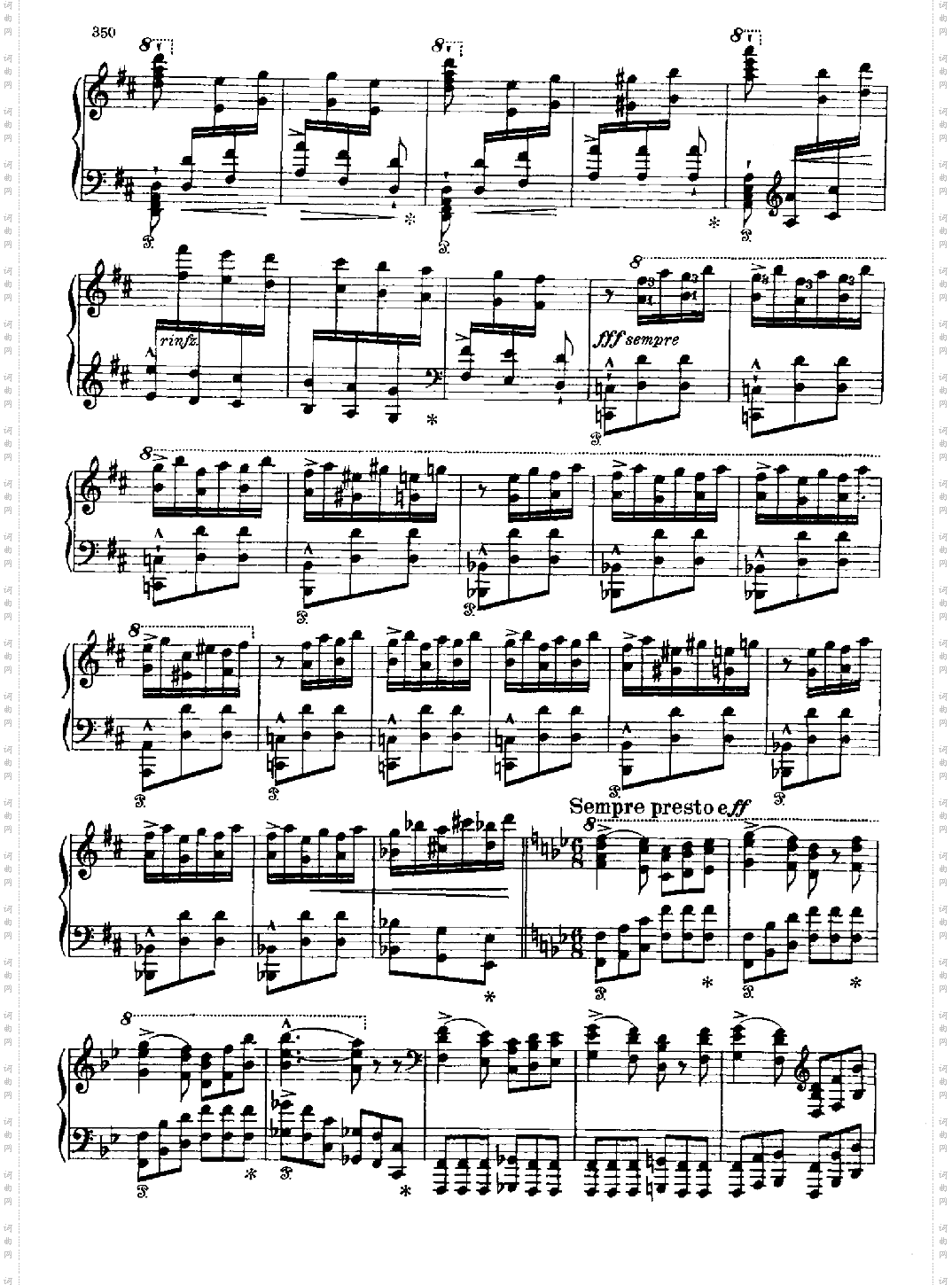 西班牙狂想曲键盘类钢琴