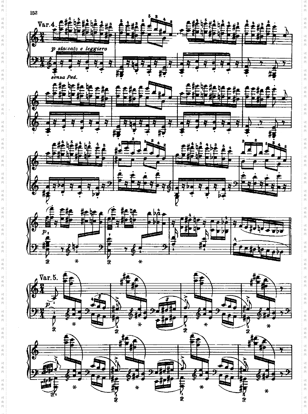 帕格尼尼-练习曲第六首键盘类钢琴