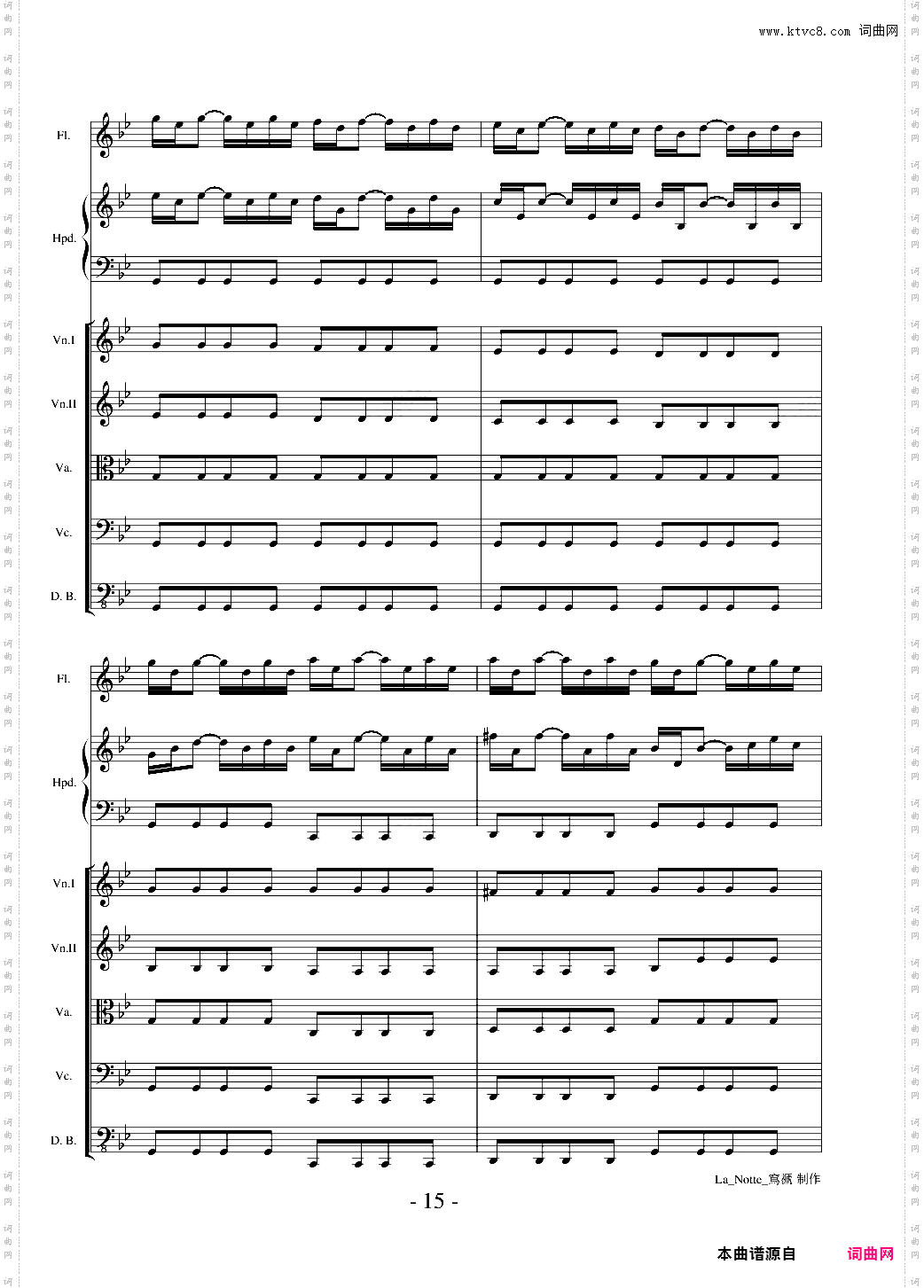 维瓦尔第 长笛协奏曲 RV439 夜 La Notte 第三乐章