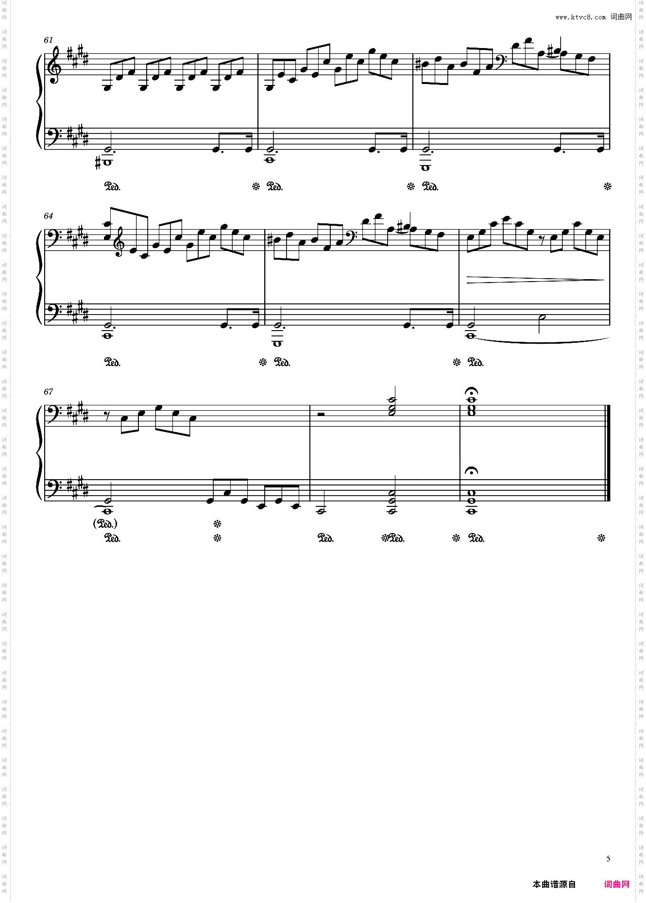 贝多芬《月光奏鸣曲》第一乐章钢琴谱 Sonata No· 14 ·